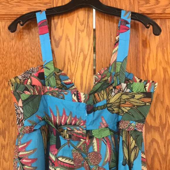 🎉Hist Pick🎉 Farm Rio Totally Tuiuiu Halter Maxi Dress size L - Picture 12 of 15